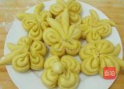 玉米蝴蝶馒头的做法图解6