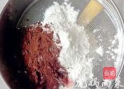 巧克力蜜豆蛋糕的做法图解3