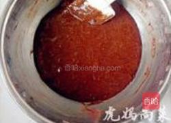 巧克力蜜豆蛋糕的做法图解4