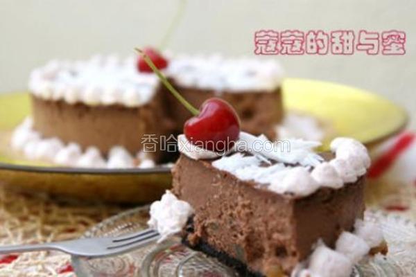 黑巧克力欧式芝士蛋糕