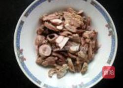 油麦菜炒鸡生肠的做法图解2