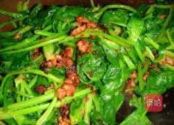 肉末菠菜的做法图解5