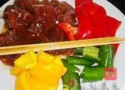 彩椒烤肉串的做法图解1