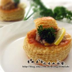 奶油蘑菇鸡酥皮盒的做法[图]