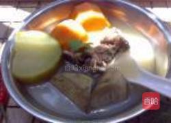 青红萝卜牛蒡汤的做法图解6