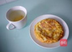 午餐肉煎蛋饼的做法图解5