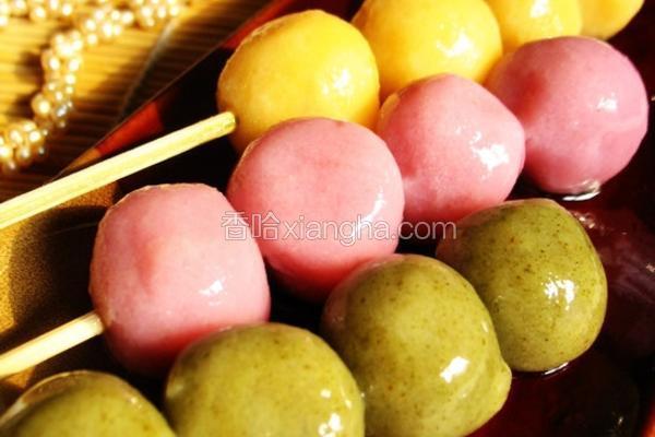 多彩豆腐糯米团子