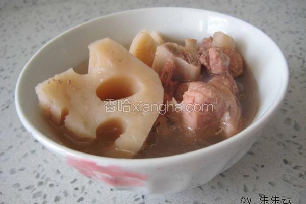 莲藕脊椎骨汤
