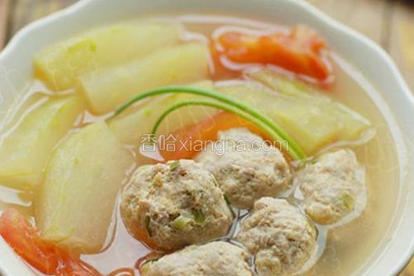 冬瓜番茄肉丸汤
