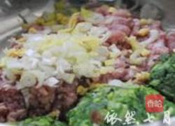 猪肉小白菜馅饼的做法图解3