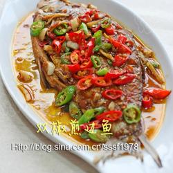 双椒煎边鱼的做法[图]