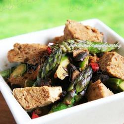 豉香芦笋冻豆腐的做法[图]