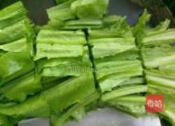 蒜蓉油麦菜的做法图解2