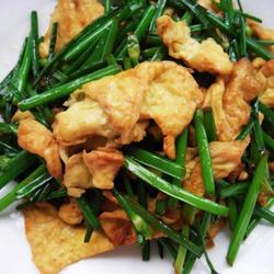 韭菜苔炒鸡蛋的做法[图]