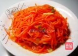 醋溜胡萝卜丝的做法图解7