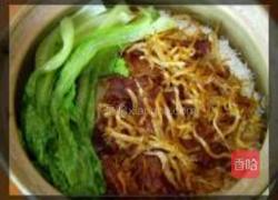 银鱼腊味煲仔饭的做法图解4