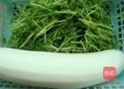 萝卜丝拌豆苗的做法图解1