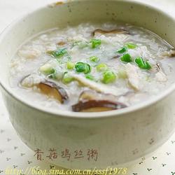 香菇鸡丝粥的做法[图]