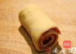火腿芝士面包卷的做法图解3