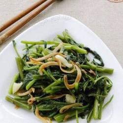 丁香鱼炒空心菜的做法[图]