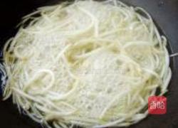 绿豆芽炒干丝的做法图解3