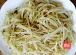 绿豆芽炒干丝的做法图解4