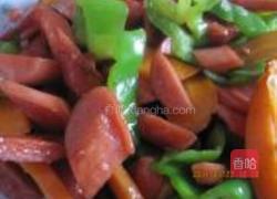 青椒香肠的做法图解7