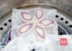 紫薯花瓣馒头的做法图解5