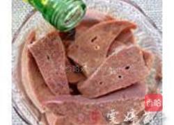 私房葱香煎猪肝的做法图解1