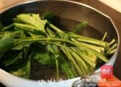 木鱼花菠菜的做法图解1