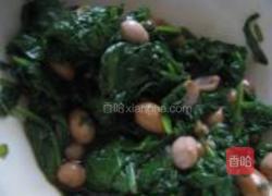 菠菜拌花生的做法图解5