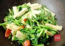 腐竹烧油菜的做法图解7