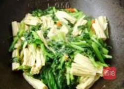 腐竹烧油菜的做法图解8