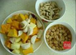 南瓜干贝鸡丝饭的做法图解1