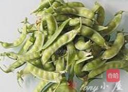 软荚豌豆炒春笋的做法图解1