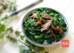 豆豉鲮鱼炒潺菜的做法图解6