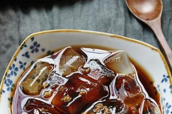 红糖桂花冰粉