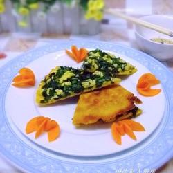 韭菜鸡蛋锅塌的做法[图]