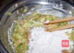 槐花鸡蛋烙的做法图解8