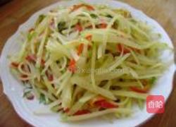 土豆丝炒辣椒丝的做法图解7