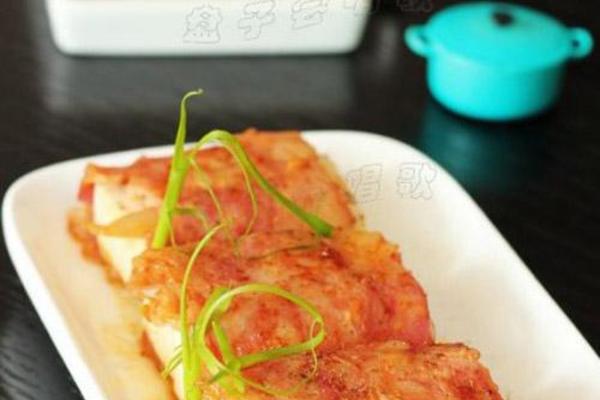 泡菜豆腐培根卷