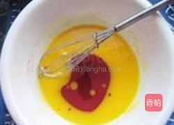 红曲蛋糕卷的做法图解2