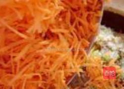 豆渣胡萝卜丸子的做法图解3