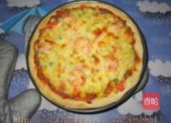 鲜虾比萨的做法图解11