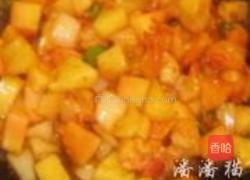 青木瓜菠萝甜辣虾的做法图解7