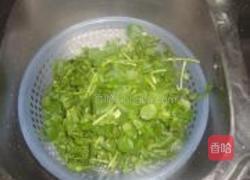 猪肉炒西洋菜的做法图解2