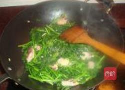 猪肉炒西洋菜的做法图解6