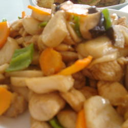 鸡丁孜然杏鲍菇的做法[图]