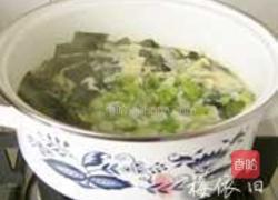 裙带菜蛋花汤的做法图解4