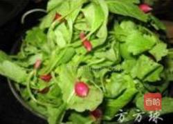 金针菇拌小萝卜菜的做法图解1